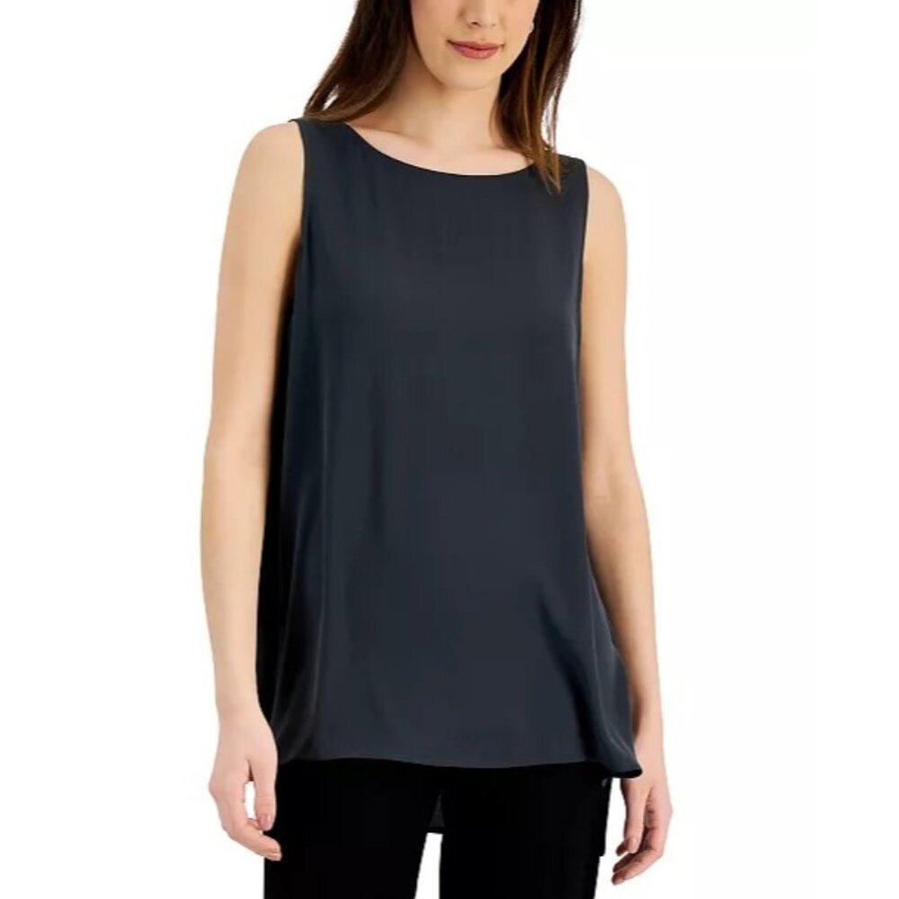 Eileen Fisher Silk Sleeveless Top shirt size PS PETIT